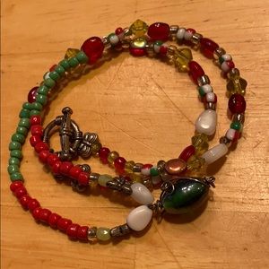 😎Colorful Handmade Necklace🌹9”